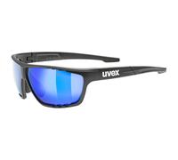 Uvex Unisexe - Adulte, Sportstyle 706 Lunettes de sport Noir mat/bleu, taille unique