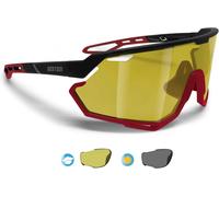 Lunettes De Cyclisme Vtt Running Sport Pour Hommes Femmes En Tr90 Protection 100% Uv Grand Verre Antibuée Mod. Alpha[Z2092]
