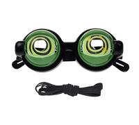 Lunettes de déguisement clignotantes - Monture de mouvement des yeux à la main - Lunettes de fête humoristiques - Jouets à effets visuels - Décoration de visage ludique - Accessoire portable amusant