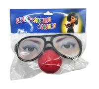 Lunettes de déguisement farce - Lunettes de déguisement comédique | Accessoire de lunettes farces | Lunettes déguisées pour homme et femme | Jouet léger pour Halloween, fêtes cosplay, poisson d'avril