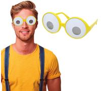 Lunettes De Déguisement Pour Adultes Avec Yeux Jaunes/Blancs Nouvelles