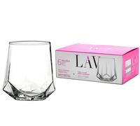 Lunettes De Eau LAV 40 CL Set 6 Pièces Verre Transparent Design Moderne