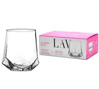 Lunettes De Eau LAV 40 CL Set 6 Pièces Verre Transparent Design Moderne