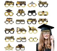 Lunettes de fête de graduation, Graduation Paper Lunes Cadre,20 pièces en papier de remise des lunettes de papier | Des lunettes drôles en papier pour les et les filles, décorations de fête pour l'éco