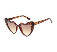 Lunettes de forme de coeur - Nuances de mode à la mode portables, lunettes mignonnes transparentes | Lunettes de soleil audacieuses du festival UV, accessoires de fête de la fête pop, regard accrocheu