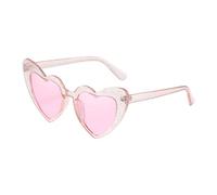 Lunettes de forme de coeur - Nuances de mode à la mode portables, lunettes mignonnes transparentes | Lunettes de soleil audacieuses du festival UV, accessoires de fête de la fête pop, regard accrocheu