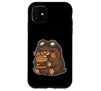 Lunettes de Hamburger, Motif Taupe, Dessin animé Coque pour iPhone 11