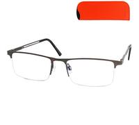Lunettes de lecture demi-cadre graphite +1,5 pour sudoku et mots croisés