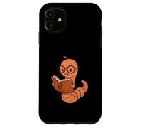 Lunettes de Lecture drôles Ringard Mignon vers de bibliothèque Coque pour iPhone 11