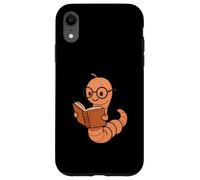 Lunettes de Lecture drôles Ringard Mignon vers de bibliothèque Coque pour iPhone XR