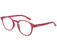 Lunettes de lecture extra plates MR52 en plastique avec charnière à ressort et étui en verses épaisseurs et couleurs rouge + 3,00 dpt