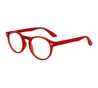 Lunettes de Lecture - Inlefen - Rétro Rond - Rouge - +2.50 - Non-polarisées