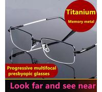 Lunettes de lecture multi-focales à double usage pour hommes et femmes, presbytes, intelligentes, anti-bleu, protection UV