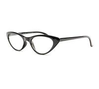 Lunettes de lecture papillon noires femme tendance Sally - Taille: Dioptrie 2,5 - Couleur: Noir - Femme