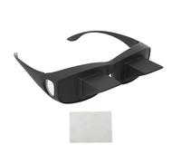 Lunettes de Lecture Prisme 90°, Verre Haute Définition Noir | Image nette sans distortion pour lire au lit ou regarder la TV allongé, soulage la nuque et les yeux, compatible avec vos