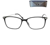 Lunettes de lecture rectangulaires +2,50 noires pour notices et détails