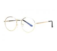 Lunettes de Lecture Rondes Dorees en Metal Legeres et Solides Artyro - Dioptrie 2 - Jaune