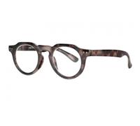 Lunettes de Lecture Rondes Grises Vintage Originales Mykla - Taille: Dioptrie 1 - Couleur: Marron - Homme