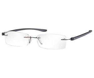 Lunettes de lecture sans bord [Eschenbach 2913230] pour hommes, anthracite, Dioptrie: 3