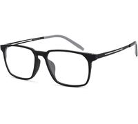 Lunettes De Lecture Ultralégères Anti-Fatigue Anti-lumière Bleue, Lecteur D’Ordinateur Léger Flexible à Cadre Carré pour Hommes (Taille : 1,0), 2.75