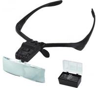 Lunettes de Loupe Binoculaires Bergeon 8909 avec Lumière LED 1.0x, 1.5x, 2.0x, 2.5x et 3.5x