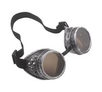 Lunettes de maquillage unisexes - Verres ronds gothiques - Lunettes de soleil polarisées rétro pour fête cosplay - Accessoire à thème vintage - Lunettes élégantes pour réunions de maquillage - Bonjour