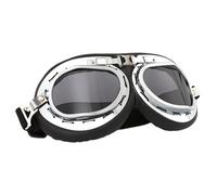 Lunettes de moto anti-buée avec protection UV | Lunettes d'équitation coupe-vent avec bretelles réglables | Lunettes d'équitation de moto Lunettes d'aviateur | Lunettes de moto