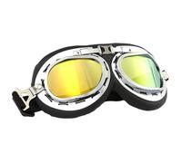 Lunettes de moto anti-buée avec protection UV | Lunettes d'équitation coupe-vent avec bretelles réglables | Lunettes d'équitation de moto Lunettes d'aviateur | Lunettes de moto