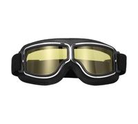 Lunettes de moto avec lunettes coupe-vent, monture rembourrée et sangle élastique pour les trajets sur route, l'utilisation quotidienne et les pistes ouvertes, lunettes de route vintage, lunettes de