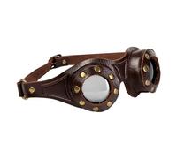 Lunettes de moto vintage - Lunettes de soleil vintage Steampunk | Lunettes de soleil réglables tendance pour homme et femme Anime Conventions d'alpinisme Costume d'Halloween Cosplay Désert