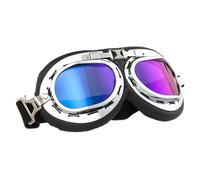 Lunettes de motocross - Lunettes de pilote coupe-vent, anti-poussière, protection tactique rétro en polycarbonate, équipement de vision universel rembourré pour le sport de plein air
