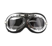 Lunettes de motocross - Lunettes de pilote coupe-vent, anti-poussière, protection tactique rétro en polycarbonate, équipement de vision universel rembourré pour le sport de plein air