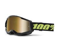 Lunettes De Motocross MX Strata 2 Pour Vélo MTB 100% SOLAR ECLIPSE CLAR / MIROIR
