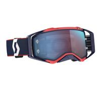 Lunettes de motocross Scott Goggle Prospect rétro bleu / rouge / blue chrome ...