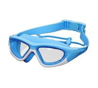 Lunettes de natation anti-UV pour enfants - Lunettes de natation réglables en silicone avec bouchons d'oreille pour garçons et filles - Accessoires de brouillard pour sports nautiques