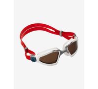 Lunettes de natation Aqua Sphere Kayenne Pro rouge blanc avec verres polarisés marron