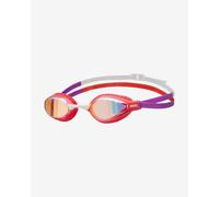 Lunettes de natation Arena Air Speed lilas blanches rouges avec verres miroir bleus