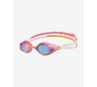 Lunettes de natation Arena Air Speed rose orange blanc avec verres miroir bleu