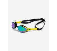 Lunettes de natation Arena Cobra Edge noir jaune avec verres à effet miroir lilas