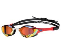 Lunettes de natation arena cobra edge swipe mirror or rouge