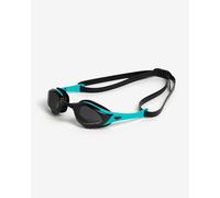 Lunettes de natation Arena Cobra Edge Swipe noir bleu turquoise avec verres à effet miroir noir