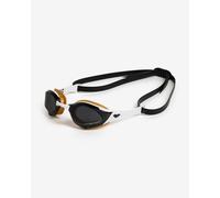 Lunettes de natation Arena Cobra Edge Swipe noir doré avec verres à effet miroir noir
