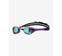 Lunettes de natation Arena Cobra Ultra Swipe lilas noires jaunes avec verres miroir lilas