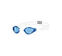 Arena Lunettes natation Python Racing UV antibuée double sangle anti-miroir bleu clair/blanc/blanc