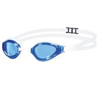 Arena Lunettes natation Python Racing UV antibuée double sangle anti-miroir bleu clair/blanc/blanc