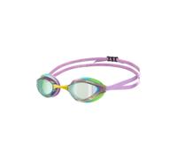 Arena Lunettes de natation Python Racing, unisexes, verres miroir anti-buée, vert/violet