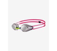 Lunettes de natation Arena Tracks argenté lime rose avec verres à effet miroir enfant