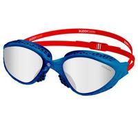 Lunettes de natation buddyswim ozean bleu rouge clear