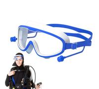 Lunettes de natation en silicone, pas de fuite, bouchons d'oreilles inclus | Lunettes de natation pour adultes, hommes, femmes, jeunes