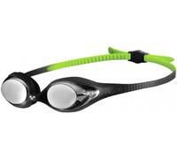 Lunettes de natation enfant arena spider mirror junior noir/verte